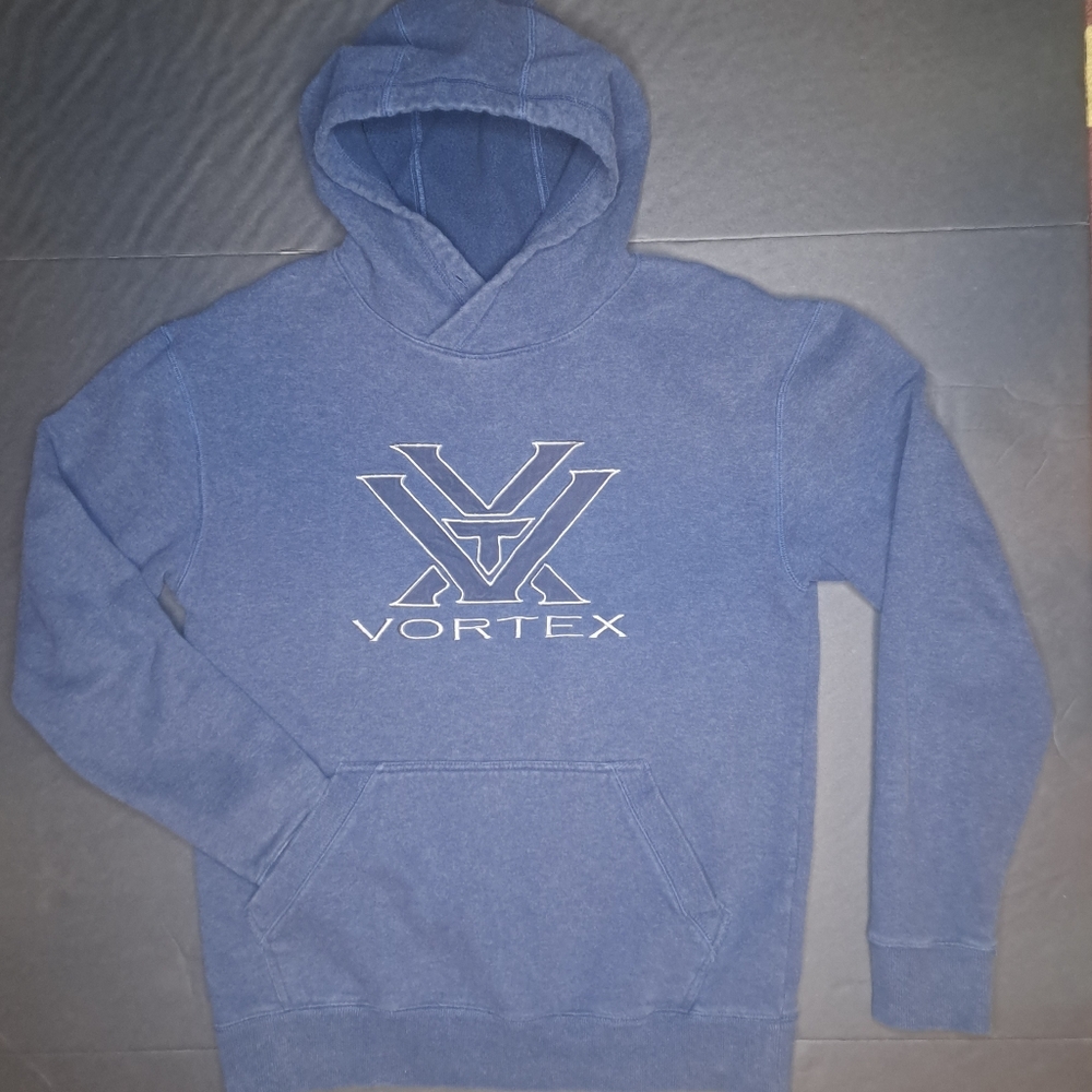 Vortex Optics Sweatshirt Hoodie Blue Pullover Big‎ Logo Hunting Outdoor Small